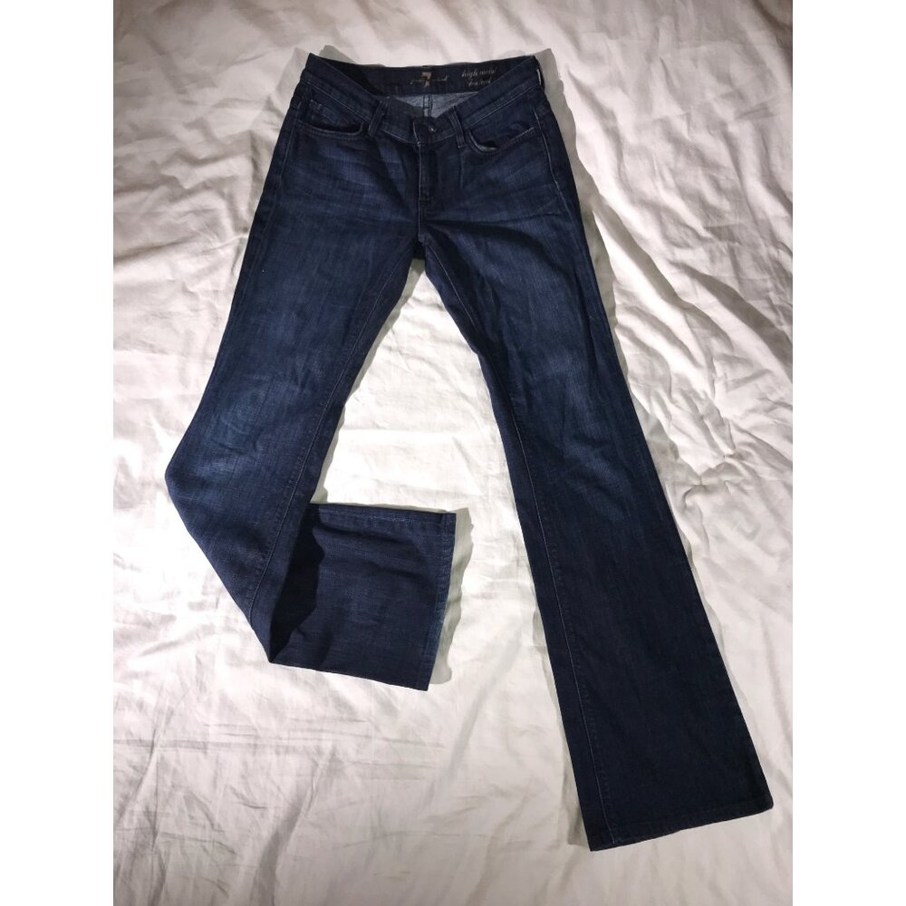7 For All Mankind  Women's High Waist Bootcut Western Style Boho Chic Jeans